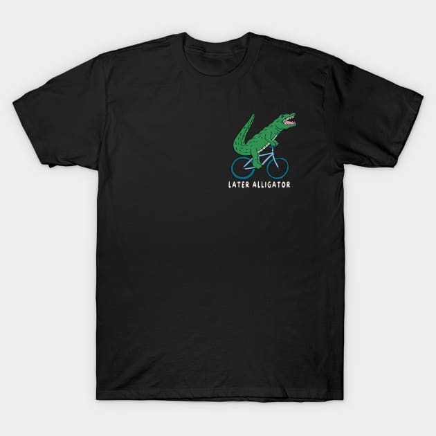 Alligator Pocket Patch T-Shirt by Downtown Rose